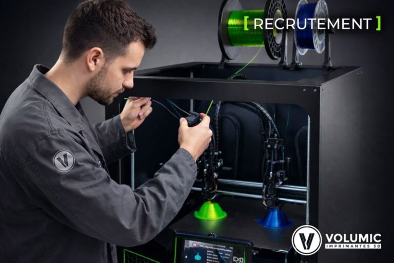 Volumic recrute un(e) Technicien(ne) SAV – Imprimantes 3D FDM (H/F) – Nice | CDI | Disponibilité immédiate
